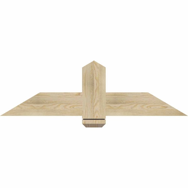 Ekena Millwork Eugene Rough Sawn Timber Gable Bracket, Douglas Fir, 48"W x 14"H x 2"D x 6"F, 7/12 Pitch GBW048X14X0206EUG00RDF - main